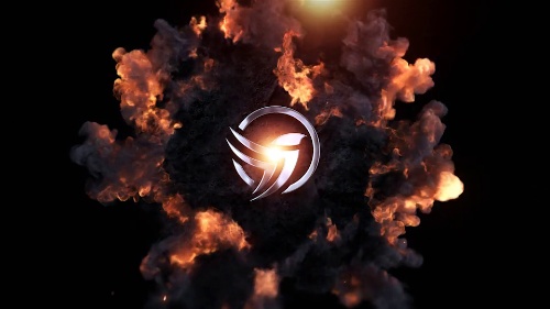 Trendy-touch Logo Impact Scene Setup