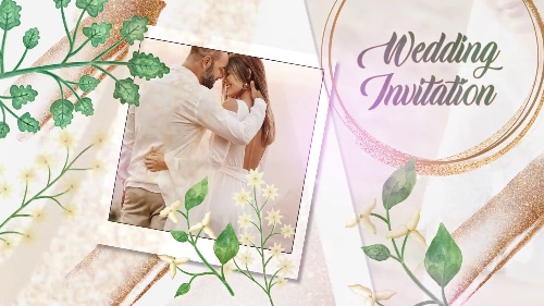 Fantastic Nature Background Wedding Invitation Card Slideshow Complete Pack