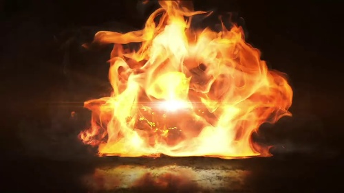 Simplified Fire Logo Reveal Creator