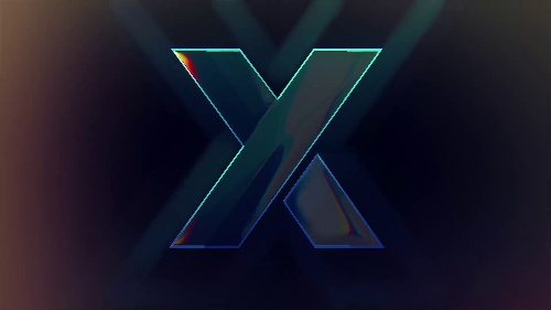 Futuristic Glitch Logo Video Content