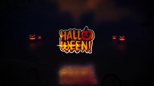 Distinctive-style Halloween Glitch Logo Creative Effects