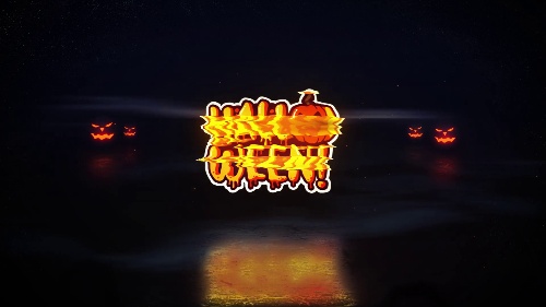 Distinctive-style Halloween Glitch Logo Creative Effects