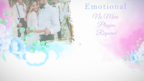 Bold-look Emotional Wedding Slideshow Media Generator