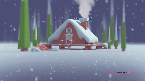 Interactive-design Christmas Logo Visual Studio