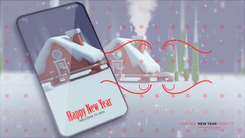 Interactive-design Christmas Logo Visual Studio
