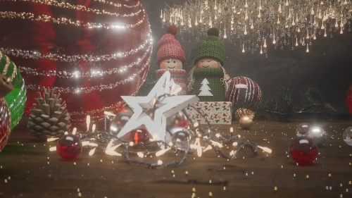 Dynamic-appearance Christmas Logo Production Pro
