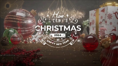 Dynamic-appearance Christmas Logo Production Pro