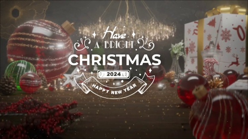 Dynamic-appearance Christmas Logo Production Pro
