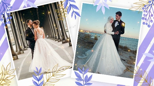 Futuristic-touch Romantic Wedding Slideshow Customizer