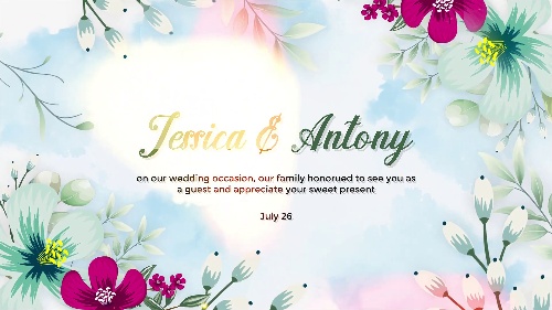 High-impact Wedding Invitation Intro Media Production Pro