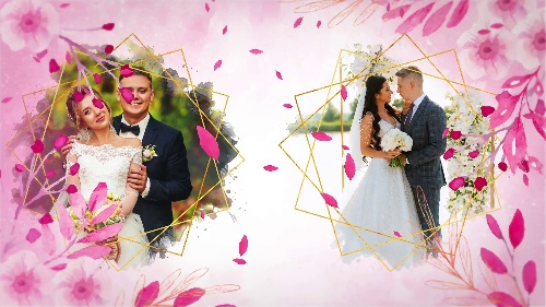 World-leading-quality wedding Pink Watercolor Slideshow Custom Animation Pro