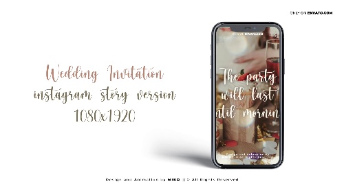 Clean-look Wedding Invitation Live Editing