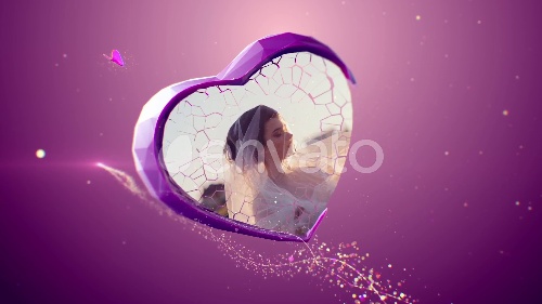 Elegant-style Valentine Slideshow Render Effects