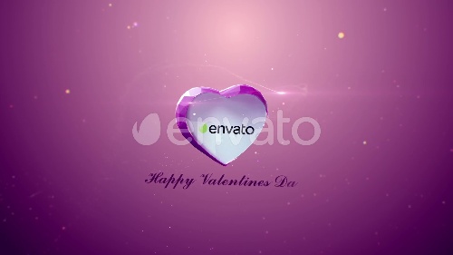 Elegant-style Valentine Slideshow Render Effects