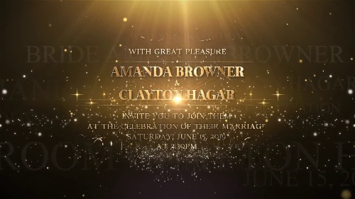 Gleaming Wedding Invitation Pack Film Editor Pro