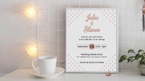 Distinct Wedding Invitation Template Animation Pack