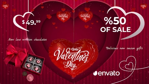 Powerful-design Valentines Day Sale Video Content