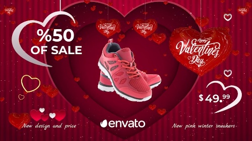 Powerful-design Valentines Day Sale Video Content