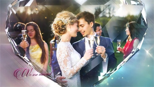 Efficient-style Wedding Slideshow Visual Effect